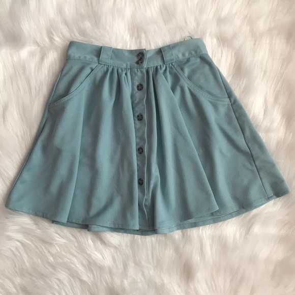 Tobi Dresses & Skirts - ｔｏｂｉ  ｂｕｔｔｏｎ  ｕｐ  ｂｌｕｅ  ｓｋｉｒｔ